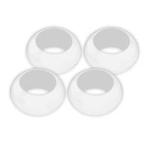 Kit Argola para Guardanapo Le Wood Branco 4 Unidades Kit Argola para Guardanapo Le Wood Branco 4 Unidades
