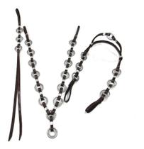 Kit Argolado Marrom Peitoral + Cabeçada + Chicote Com Chapa Kit Argolado Marrom Peitoral + Cabeçada + Chicote Com Chapa