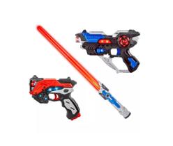 Kit Arma e Espada Espacial Space Weapon Sons e Luzes - 99Express (22510)