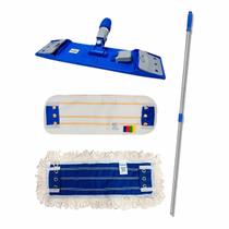 Kit armação mop plano bralimpia com 1 cabo e 2refil original Kit armação mop plano bralimpia com 1 cabo e 2refil original