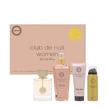 Kit Armaf Club De Nuit Feminino - Edp 100ml + Body Lotion 100ml + Body Mist 250ml + Body Spray 50ml