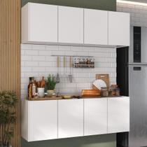 Kit Armário de Cozinha Aéreo e Balcão 4 Portas Multimóveis MP2161