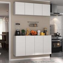 Kit Armário de Cozinha Aéreo e Balcão 4 Portas Multimóveis MP2162 Kit Armário de Cozinha Aéreo e Balcão 4 Portas Multimóveis MP2162