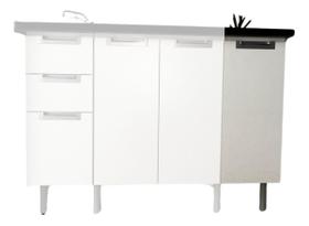 Kit Armário De Cozinha Completa Compacta Multiuso Com Balcão