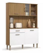 Kit Armário De Cozinha Completa Compacto Com Balcão Multiuso