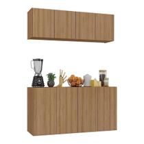 Kit Armário De Cozinha E Aparador 4 Portas Multimóveis Mp2162 Rustic Rustic Kit Armário De Cozinha E Aparador 4 Portas Multimóveis Mp2162 Rustic Rustic