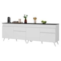 Kit Armário De Cozinha Gabinete Pia 120cm Veneza Multimóveis Mp2159 Branco Branco Kit Armário De Cozinha Gabinete Pia 120cm Veneza Multimóveis Mp2159 Branco Branco