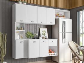 Kit Armário De Cozinha Mila Aéreo Com 7 Portas E 1 Gaveta