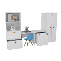 Kit Armário Montessoriano Rubi 100% MDF + Eiffel Azul Kit Armário Montessoriano Rubi 100% MDF + Eiffel Azul