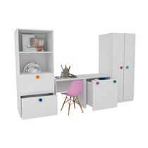 Kit Armário Montessoriano Rubi 100% MDF + Eiffel Rosa Kit Armário Montessoriano Rubi 100% MDF + Eiffel Rosa