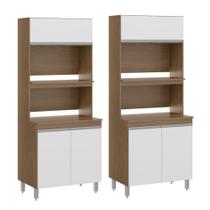 Kit Armário Torre Quente para Cozinha Nicho Forno Micro Menu Móveis Kit Armário Torre Quente para Cozinha Nicho Forno Micro Menu Móveis