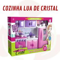 Kit Armários Geladeira Fogão Cozinha Infantil Completa Rosa
