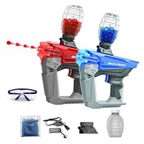 Kit Arminha de Brinquedo Lança Orbeez Gel Automatica Vermelha e Azul - Skd Blaster