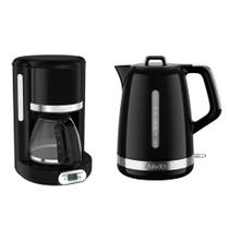 Kit Arno Cafeteira Elétrica 1,25L e Chaleira Elétrica 1,7L Design Retrô, Alta Capacidade e Funções Automáticas