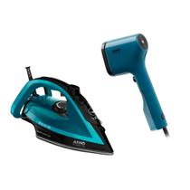 Kit Arno: Ferro Ultragliss + Vaporizador Pure Pop Azul Kit Arno: Ferro Ultragliss + Vaporizador Pure Pop Azul