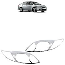 Kit Aro Moldura Farol Principal Corolla 2009 2010 2011 Cromado Kit Aro Moldura Farol Principal Corolla 2009 2010 2011 Cromado