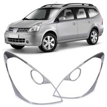 Kit Aro Moldura Farol Principal Livina 2009 2010 2011 2012 2013 2014 Cromado Kit Aro Moldura Farol Principal Livina 2009 2010 2011 2012 2013 2014 Cromado