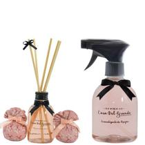 Kit Aromas Palmarosa, Aromatizante Roupa, Mini Difusor e Sachês Casa Del Grande Kit Aromas Palmarosa, Aromatizante Roupa, Mini Difusor e Sachês Casa Del Grande