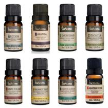 Kit Aromaterapia 8 Óleos Essenciais Naturais 100% Puros Clássicos Via Aroma