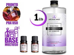 Kit Aromatizador 1L + 2 Essências Aroma Max 30ml