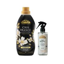 Kit Aromatizador Coala Chá Branco Amaciante Concentrado 1L, Odorizante de Ambientes e Tecidos 260ml