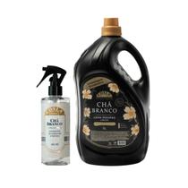 Kit Aromatizador Coala Laundry Chá Branco LavaRoupas Líquido 5L, Odorizante de Ambientes e Tecidos 260ml. Cheiro Por Toda a Casa