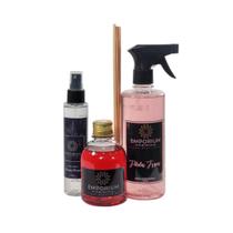 Kit Aromatizador Completo Difusor Àgua Perfumada Home Spray AROMAS