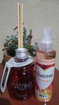 Kit Aromatizador de Ambientes Difusor de Varetas e Home Spray - Pitanga Capim Limão Lavanda