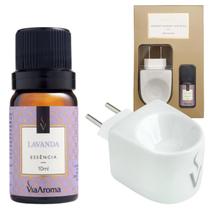 Kit Aromatizador Difusor Elétrico Com Essência Via Aroma Original Ambiente Casa Porcelana Cerâmica Kit Aromatizador Difusor Elétrico Com Essência Via Aroma Original Ambiente Casa Porcelana Cerâmica