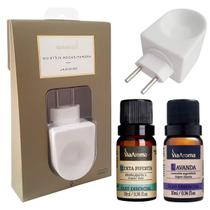 Kit Aromatizador Elétrico + 2 Óleos Essenciais 10Ml Cada