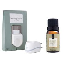 Kit Aromatizador Elétrico Difusor Ambiente com Essência Alecrim Silvestre 10ml - Via Aroma