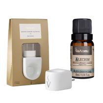 Kit Aromatizador Original Via Aroma + Óleo Essencial Alecrim 10 ml