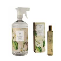 Kit Aromatizador Patchouli Vanilla Home Spray 100ml + Água Perfumada 1L Lenvie Kit Aromatizador Patchouli Vanilla Home Spray 100ml + Água Perfumada 1L Lenvie