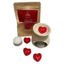 Kit Aromatizador Rechaud + Wax Melts + Vela Rechaud Lar Fresh