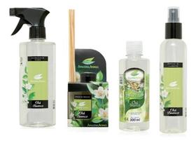 Kit Aromatizante Chá Branco Difusor Sprayágua 500ml Limpador