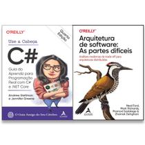 Kit Arquitetura De Software: As Partes Difíceis + Use A Cabeça C: Guia Do Aprendiz C E .NET CORE