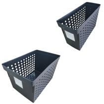 Kit arquivo movel largo + estreito preto (2un) - ordene