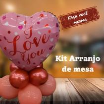 Kit Arranjo de Mesa Coração