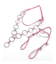 Kit Arreamento Rosa Feminino Completo Com Cabeçada De Argola Dupla Chapeada + Peitoral Argolado Kit Arreamento Rosa Feminino Completo Com Cabeçada De Argola Dupla Chapeada + Peitoral Argolado