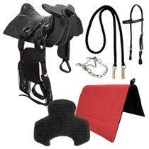 Kit Arreio Cutiano com Cabeça SV02034 - Preto