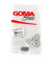 Kit Arruela Lisa Goma com 10 Peças 3/16'' 20g