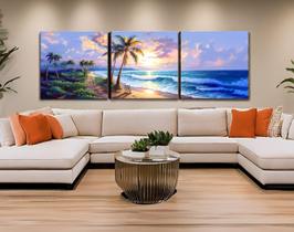 Kit Art Craft eovv 36x12cm, pacote com 3 unidades, Coconut Tree Sunset Kit Art Craft eovv 36x12cm, pacote com 3 unidades, Coconut Tree Sunset