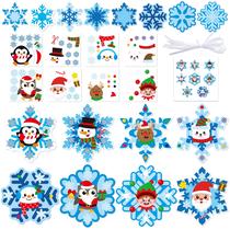 Kit Art Craft Kit BeyUmi, 123 peças, conjunto de enfeites de flocos de neve de inverno Kit Art Craft Kit BeyUmi, 123 peças, conjunto de enfeites de flocos de neve de inverno