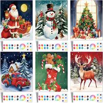 Kit Art Craft Kit Dinifee, conjunto de tintas de Natal, pacote com 6, 20x25 cm