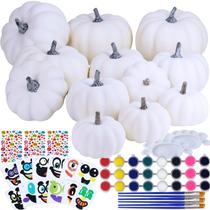 Kit Art Craft Winlyn, 12 peças de abóbora de espuma, conjunto de pintura DIY Kit Art Craft Winlyn, 12 peças de abóbora de espuma, conjunto de pintura DIY