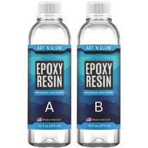 Kit Art 'N Glow Crystal Clear de 946 ml de resina epóxi - 32 onças Kit Art 'N Glow Crystal Clear de 946 ml de resina epóxi - 32 onças