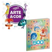 Kit: Arte & Cor Divertida Mente 2 + 500 Adesivos Divertida Mente 2 Kit: Arte & Cor Divertida Mente 2 + 500 Adesivos Divertida Mente 2