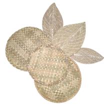 Kit Artesanal De Palha De Carnaúba Decoração Composição A