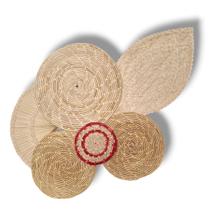 Kit Artesanal De Palha De Carnaúba Decoração Composição B