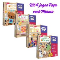 Kit Artesanato Educativo: Tear + Pompom + Feltro + Origami